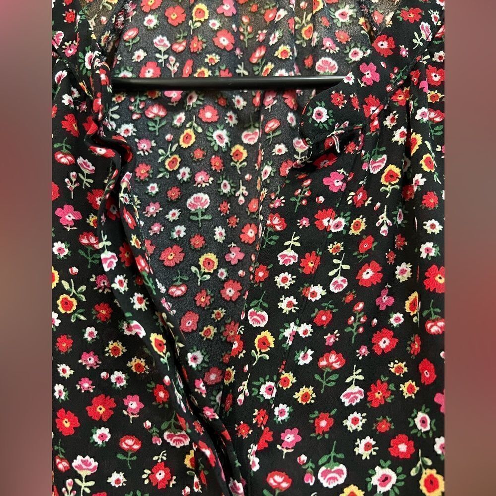 Gibson size XS floral button down blouse - Picture 4 of 7